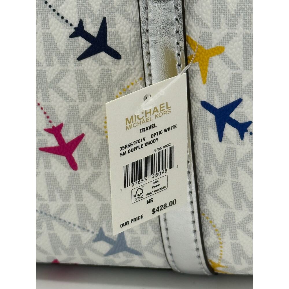 GIVEAWAY RETAIL $428 Michael Kors Jet Set Travel Small Duffle Crossbody Bag* - Picture 9 of 12